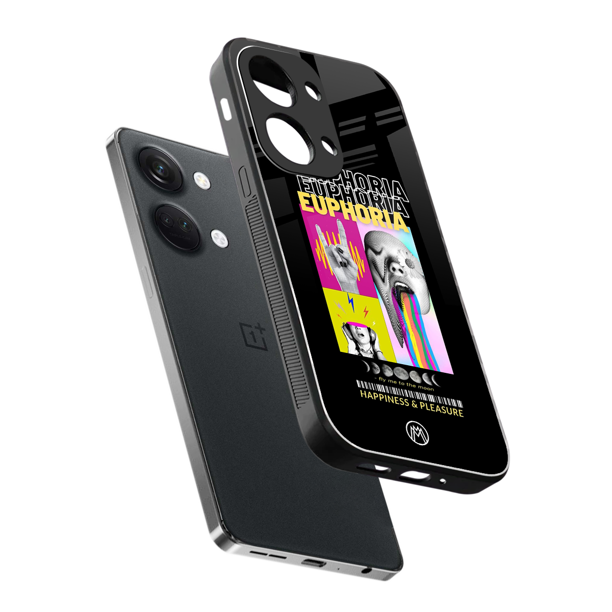 euphoria back phone cover | glass case for oneplus nord 3