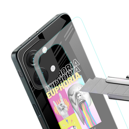 euphoria back phone cover | glass case for oneplus nord 3