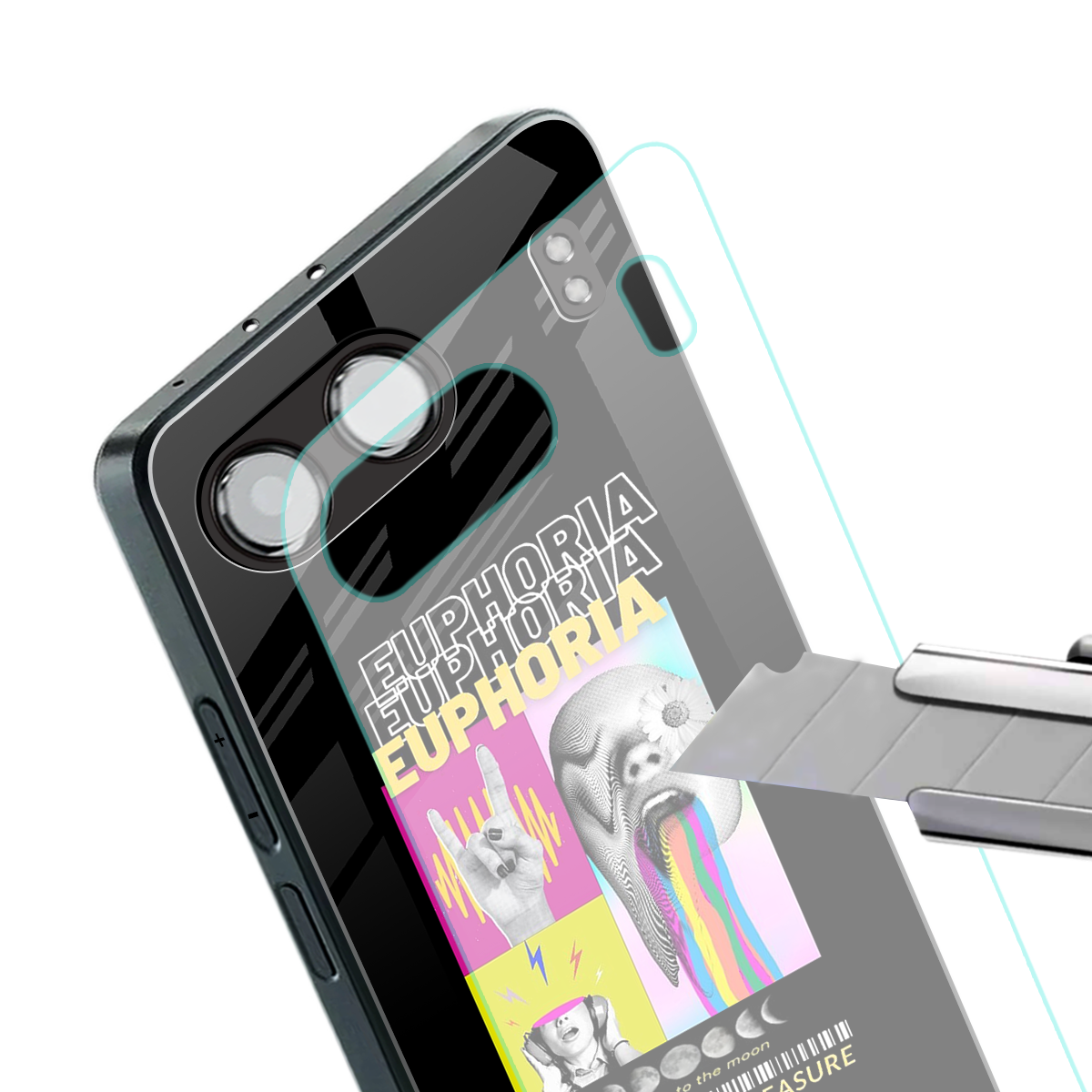 euphoria back phone cover | glass case for oneplus nord 4