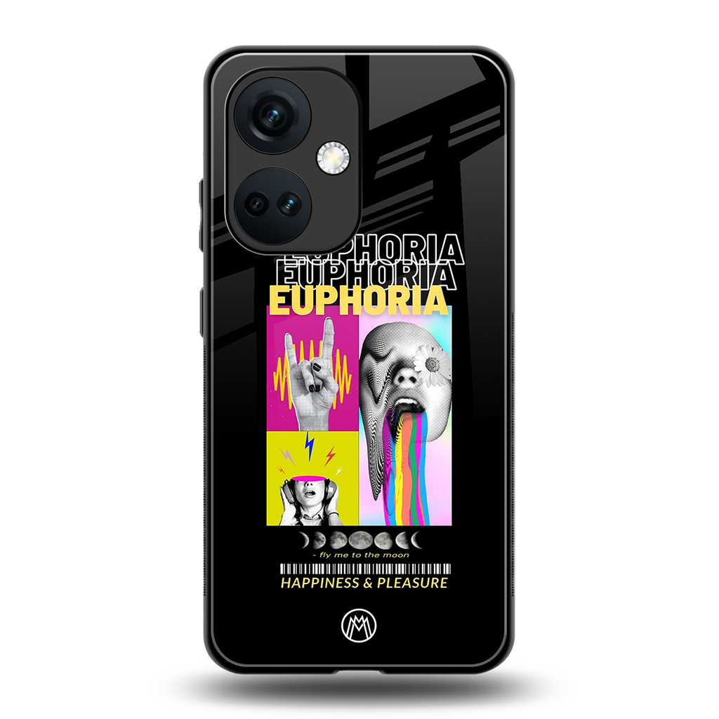 euphoria back phone cover | glass case for oneplus nord ce 3