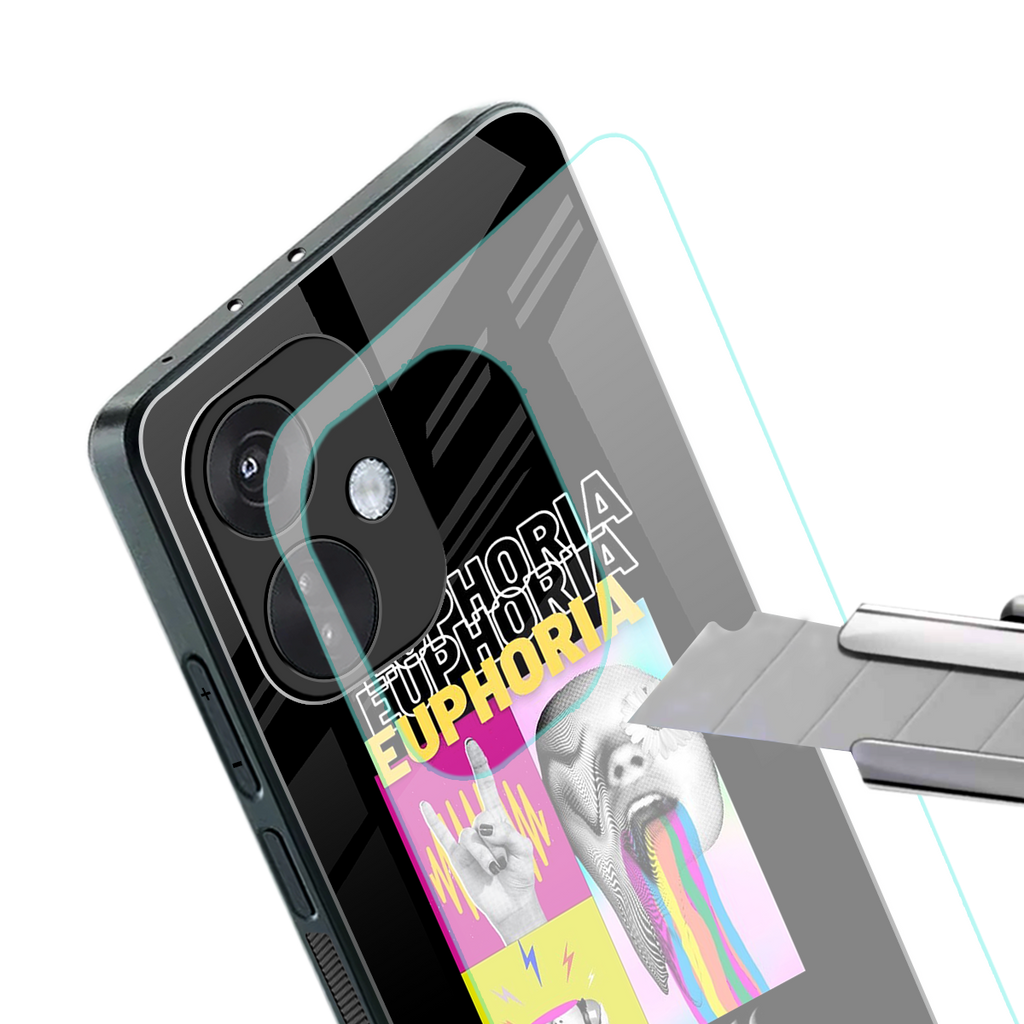 euphoria back phone cover | glass case for oneplus nord ce 3