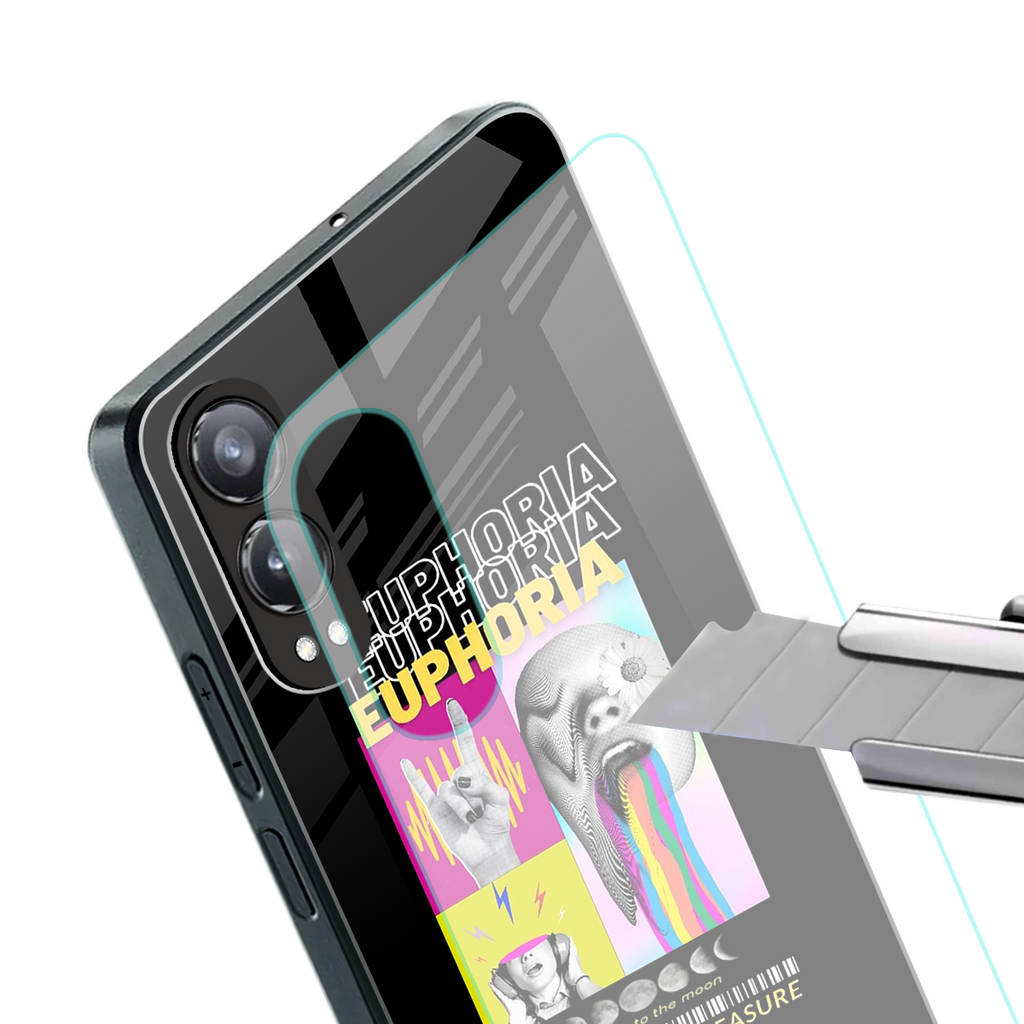 euphoria back phone cover | glass case for oneplus nord ce 4 lite