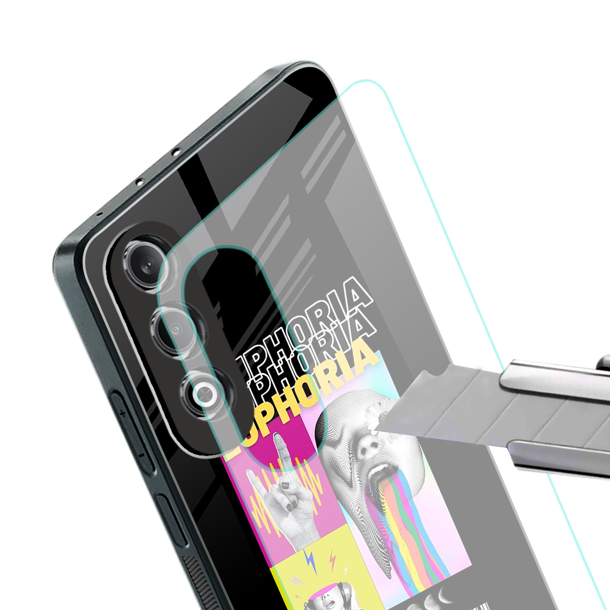 euphoria back phone cover | glass case for oneplus nord ce 4