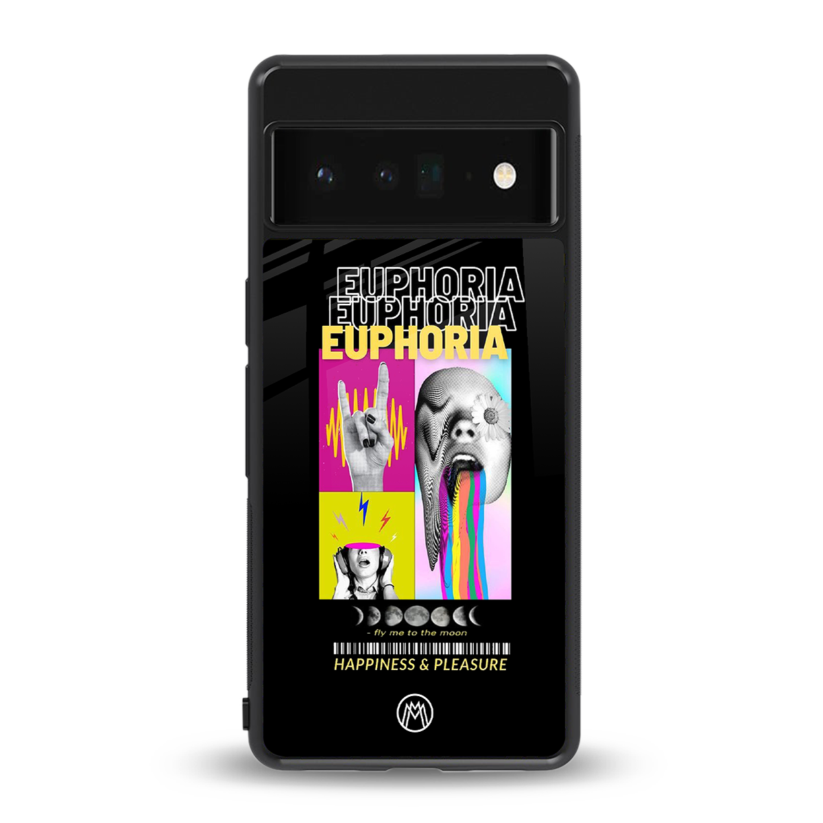 euphoria back phone cover | glass case for google pixel 6 pro