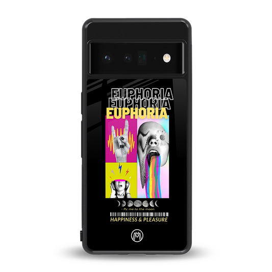 euphoria back phone cover | glass case for google pixel 6 pro