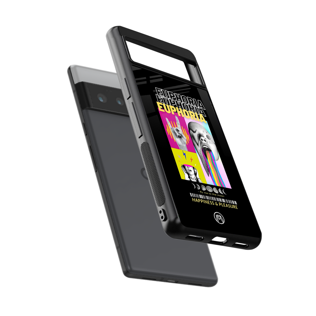 euphoria back phone cover | glass case for google pixel 6 pro
