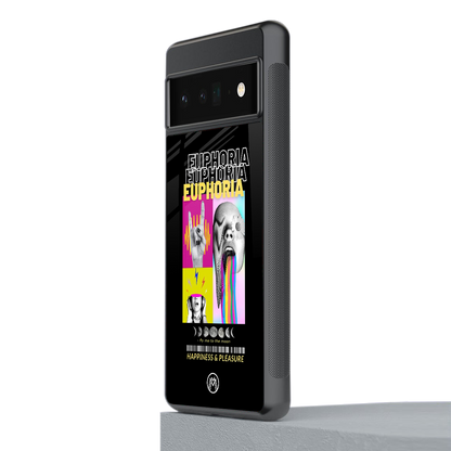 euphoria back phone cover | glass case for google pixel 6 pro