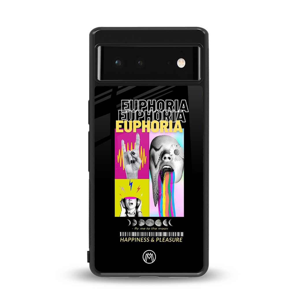euphoria back phone cover | glass case for google pixel 6