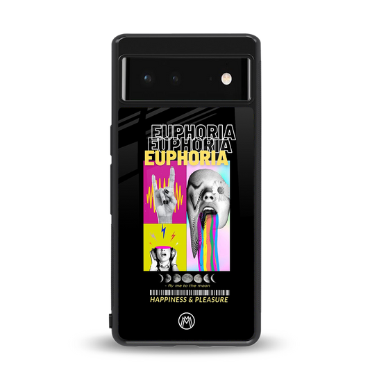 euphoria back phone cover | glass case for google pixel 6
