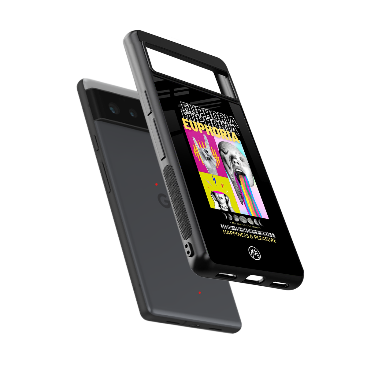 euphoria back phone cover | glass case for google pixel 6