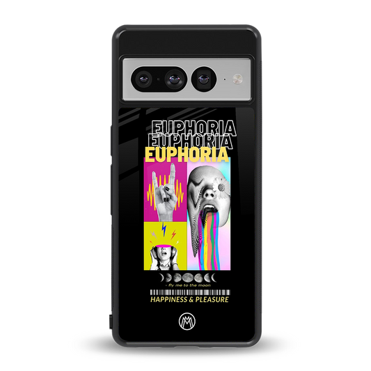 euphoria back phone cover | glass case for google pixel 7 pro