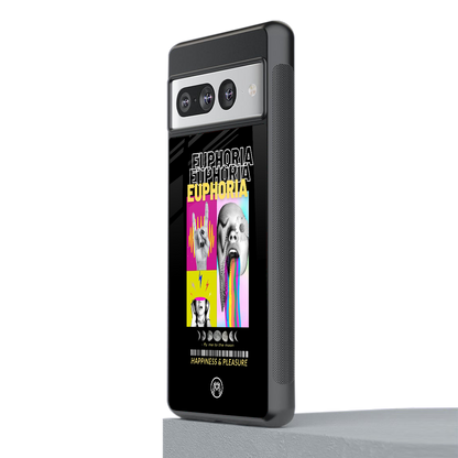 euphoria back phone cover | glass case for google pixel 7 pro