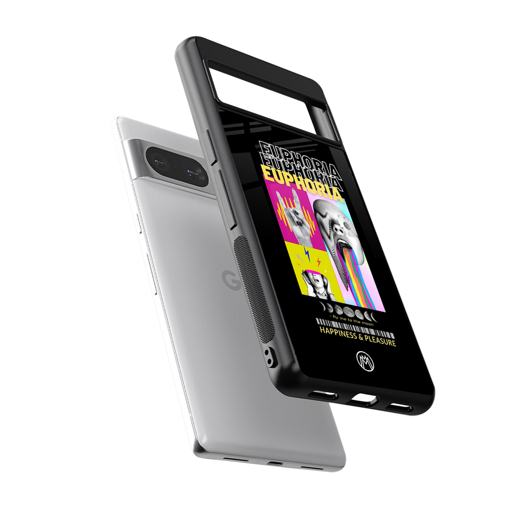 euphoria back phone cover | glass case for Google Pixel 8