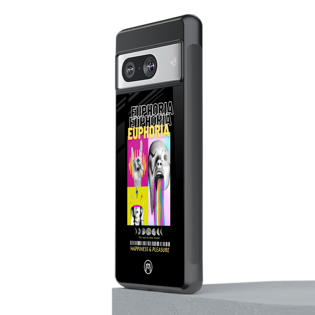 euphoria back phone cover | glass case for Google Pixel 8