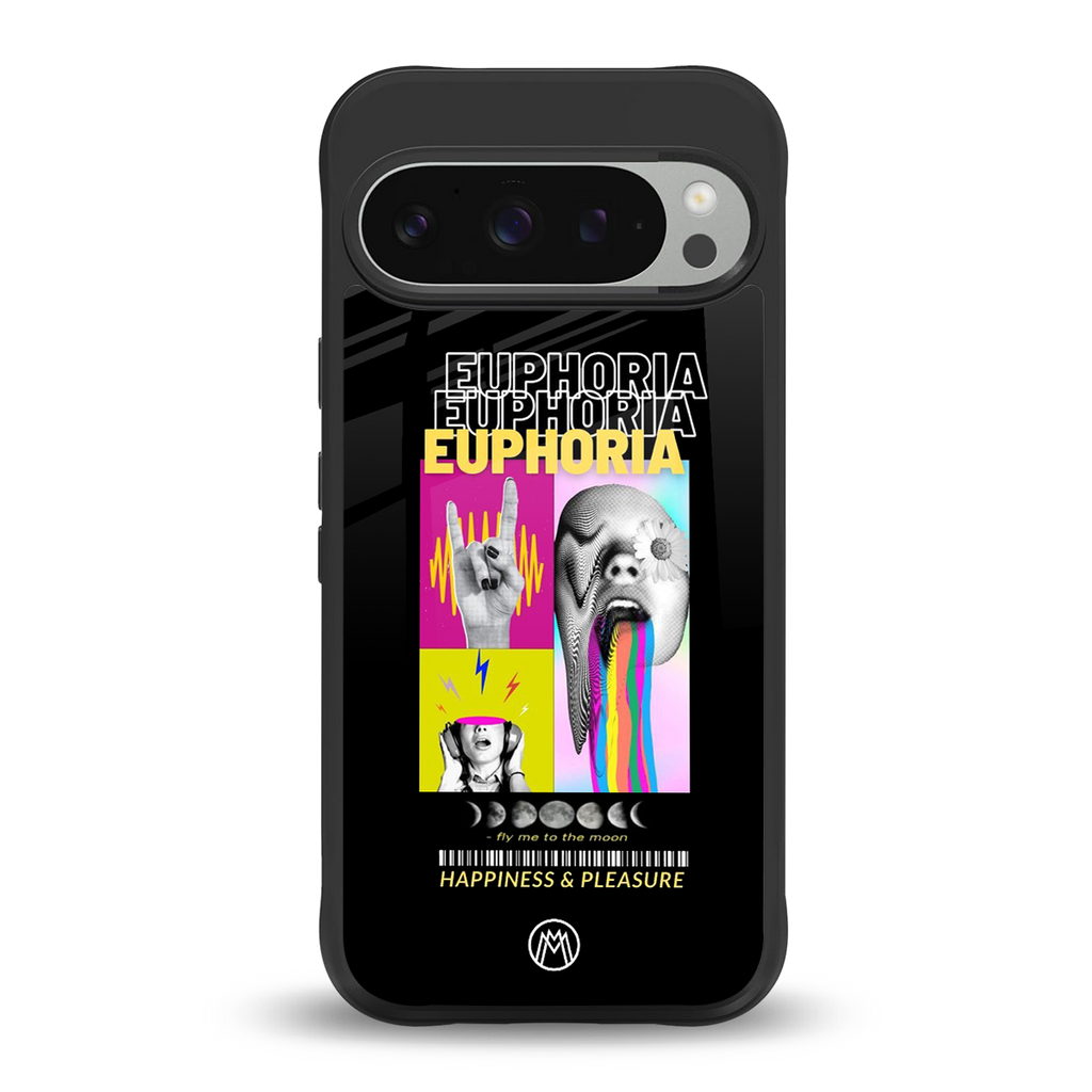 euphoria back phone cover | glass case for google pixel 9 pro