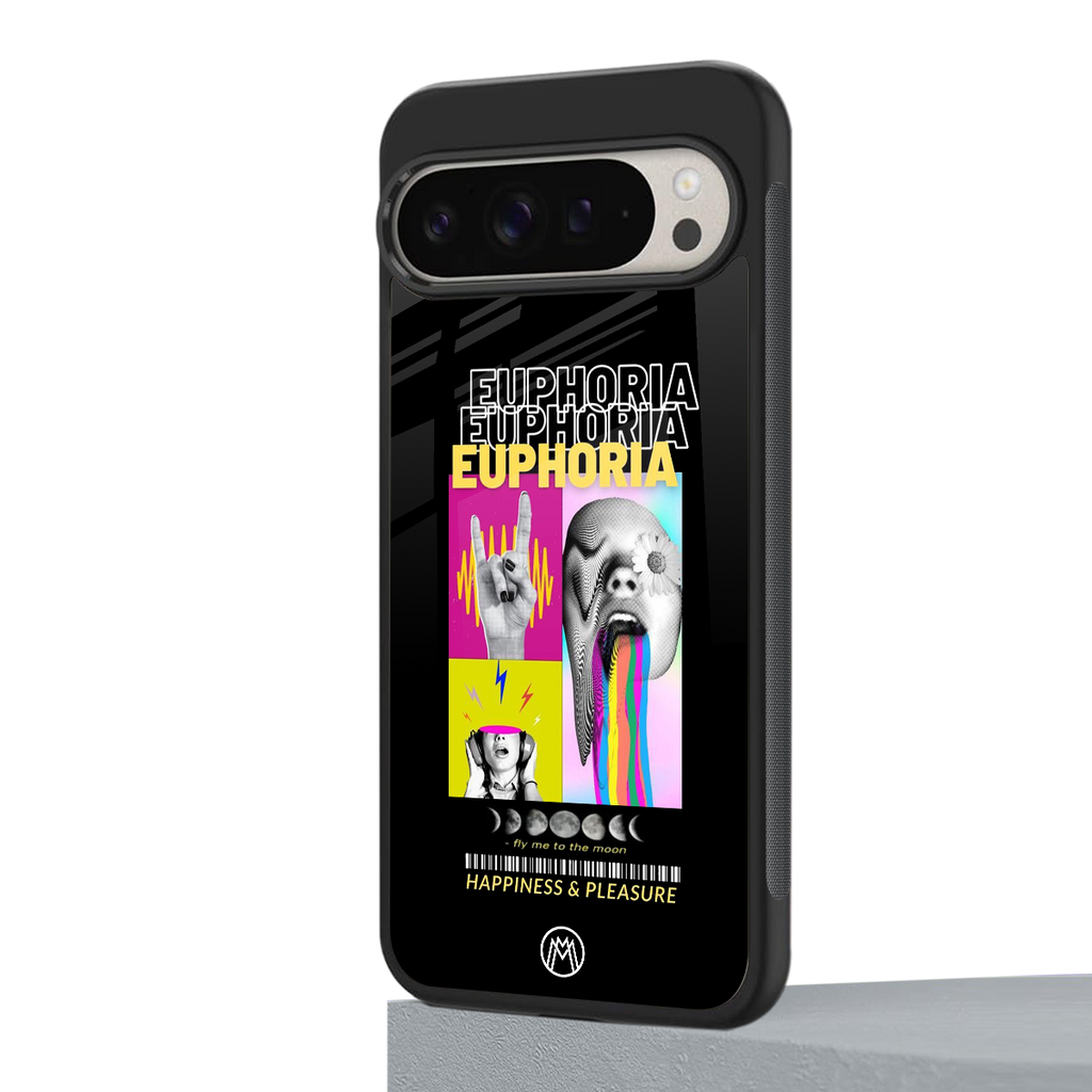 euphoria back phone cover | glass case for google pixel 9 pro