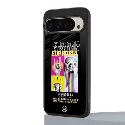 euphoria back phone cover | glass case for google pixel 9 pro xl