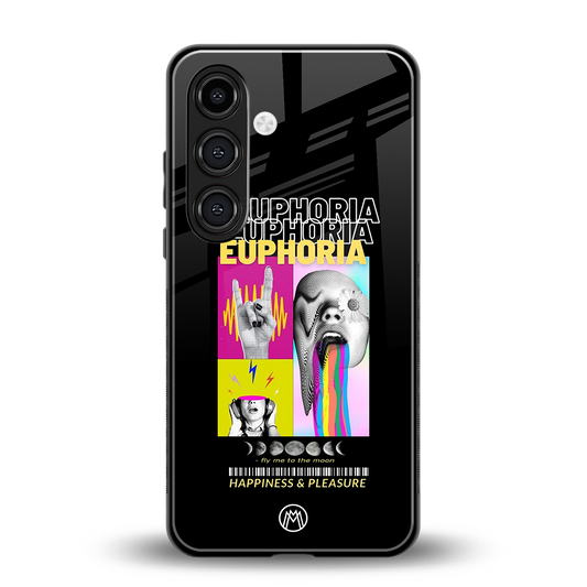 euphoria back phone cover | glass case for samsung galaxy s24 plus