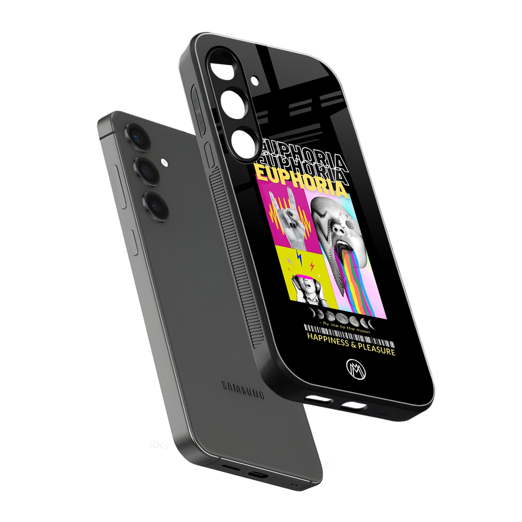 euphoria back phone cover | glass case for samsung galaxy s25 plus