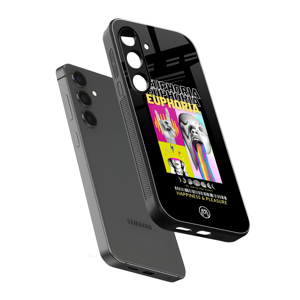 euphoria back phone cover | glass case for samsung galaxy s24 fe