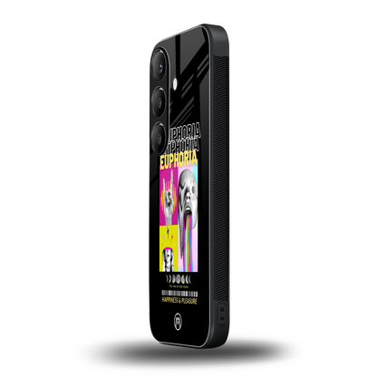 euphoria back phone cover | glass case for samsung galaxy s24 fe