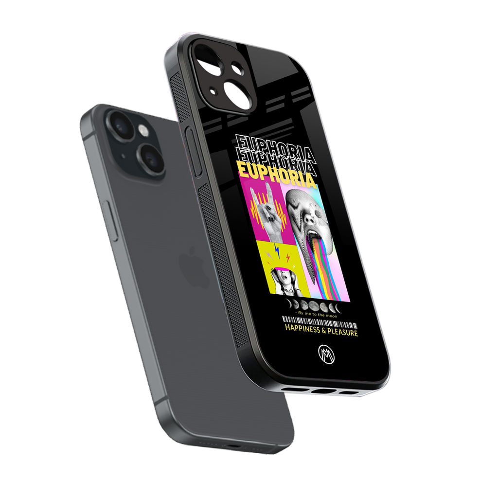euphoria back phone cover | glass case for iphone 15