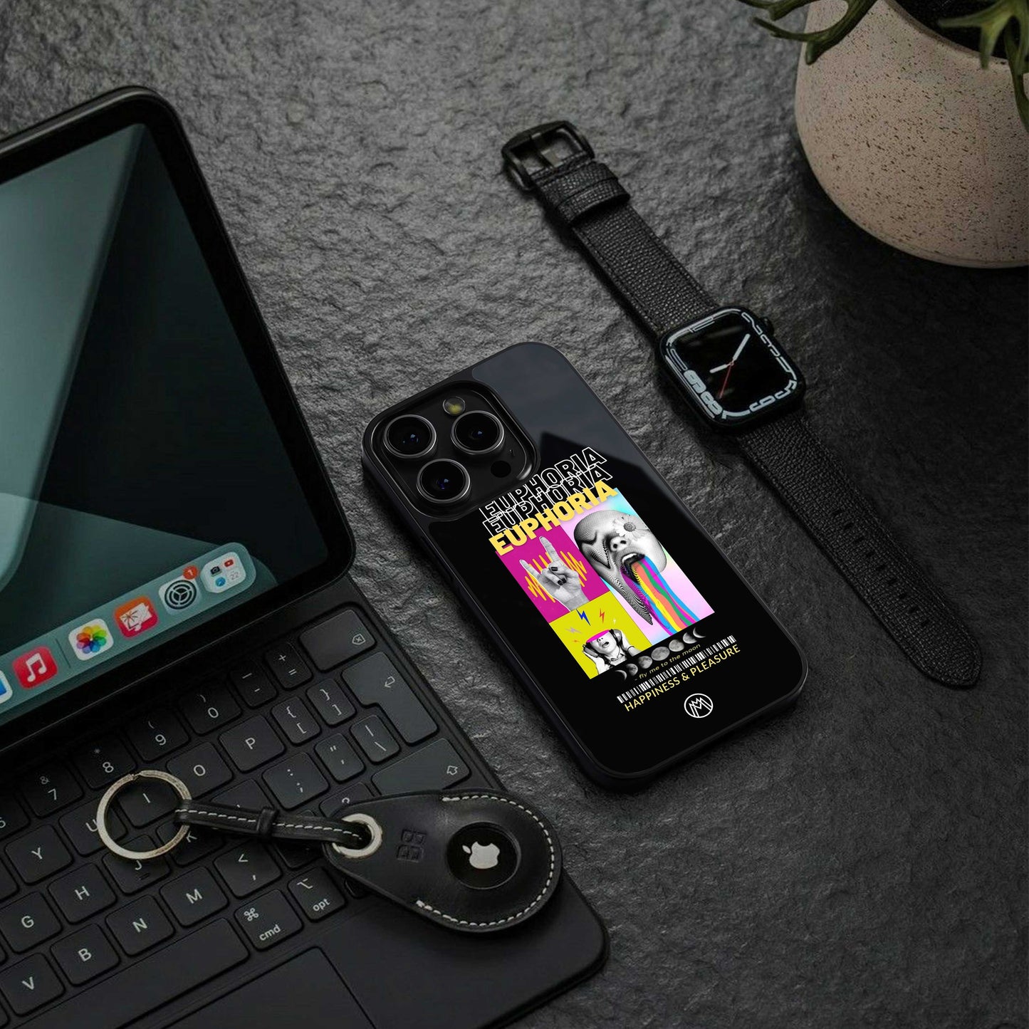 euphoria back phone cover | glass case for iphone 14