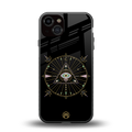 evil eye mandala black back phone cover | glass case for iphone 13