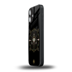 evil eye mandala black back phone cover | glass case for iphone 16