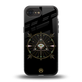 evil eye mandala black back phone cover | glass case for iphone 16e
