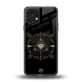 evil eye mandala black back phone cover | glass case for nothing phone 1