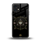 evil eye mandala black back phone cover | glass case for nothing phone 1