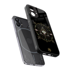 evil eye mandala black back phone cover | glass case for nothing phone 1