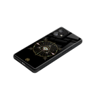 evil eye mandala black back phone cover | glass case for nothing phone 1