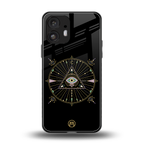 evil eye mandala black back phone cover | glass case for nothing phone 2