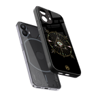 evil eye mandala black back phone cover | glass case for nothing phone 2