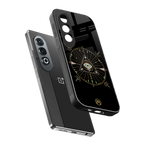 evil eye mandala black back phone cover | glass case for oneplus nord ce 4