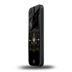 evil eye mandala black back phone cover | glass case for oneplus nord ce 4