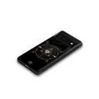 evil eye mandala black back phone cover | glass case for Google Pixel 6A