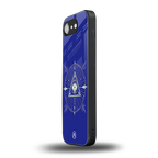 evil eye mandala blue back phone cover | glass case for iphone 16e