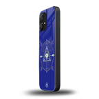 evil eye mandala blue back phone cover | glass case for nothing phone 1
