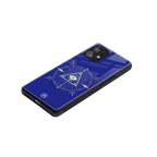 evil eye mandala blue back phone cover | glass case for nothing phone 1