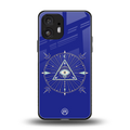 evil eye mandala blue back phone cover | glass case for nothing phone 2