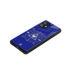 evil eye mandala blue back phone cover | glass case for nothing phone 2