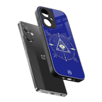 evil eye mandala blue back phone cover | glass case for oneplus nord ce 3