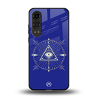 evil eye mandala blue back phone cover | glass case for oneplus nord ce 4 lite