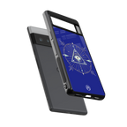 evil eye mandala blue back phone cover | glass case for google pixel 6 pro