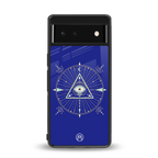 evil eye mandala blue back phone cover | glass case for Google Pixel 6A