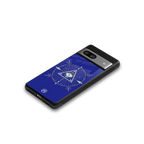 evil eye mandala blue back phone cover | glass case for Google Pixel 7