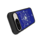 evil eye mandala blue back phone cover | glass case for google pixel 9